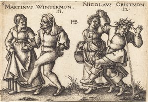 Listopad a prosinec od Hans Sebald Beham