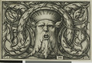 Ornament s maskou od Hans Sebald Beham
