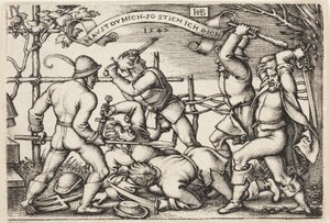 Selská rvačka od Hans Sebald Beham
