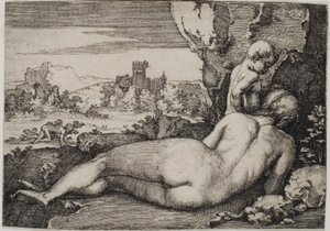 Pokání svatého Jana Chrysostoma od Hans Sebald Beham
