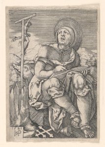 Svatý Antonín poustevník od Hans Sebald Beham
