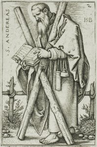 Sv. Ondřej, deska 2 z Dvanácti apoštolů od Hans Sebald Beham