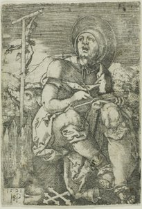 Svatý Antonín poustevník od Hans Sebald Beham