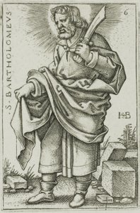 Sv. Bartoloměj, deska 6 z Dvanácti apoštolů od Hans Sebald Beham