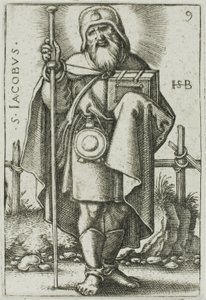 St. James Major, deska 9 z Dvanáct apoštolů od Hans Sebald Beham