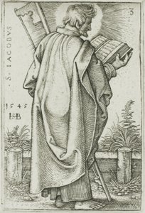 St. James Minor, deska 3 z Dvanácti apoštolů od Hans Sebald Beham