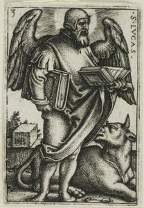 Svatý Lukáš, ze Čtyř evangelistů od Hans Sebald Beham