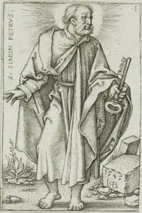 Sv. Petr, deska 1 z Dvanácti apoštolů od Hans Sebald Beham