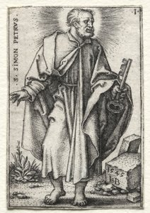 Svatý Šimon Petr od Hans Sebald Beham
