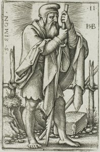Sv. Šimon, deska 11 z Dvanácti apoštolů od Hans Sebald Beham