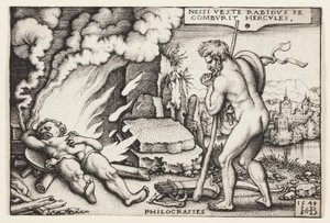 Smrt Herkula od Hans Sebald Beham