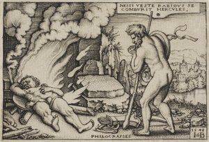 The Death of Hercules, from The Labors of Hercules, 1548 od Hans Sebald Beham