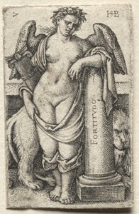 Poznání Boha a sedm kardinálních ctností: Odvaha - Fortitudo. od Hans Sebald Beham