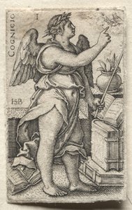 Poznání Boha a sedm kardinálních ctností: Poznání Boha - Cognicio od Hans Sebald Beham