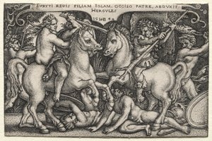 Herkules unáší Iole od Hans Sebald Beham