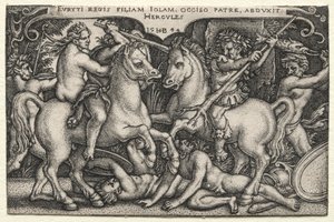 The Labors of Hercules: Hercules Abducting Iole, 1544. od Hans Sebald Beham