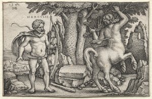 Herkules a Nessus od Hans Sebald Beham