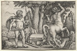 Herkules a Nessus, 1542. od Hans Sebald Beham