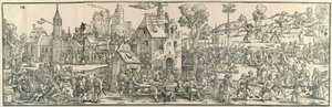 Velká vesnická pouť od Hans Sebald Beham