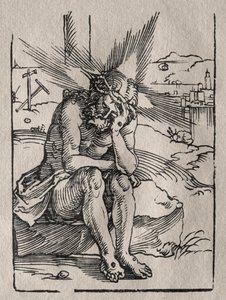 Muž smutku od Hans Sebald Beham