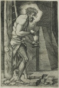 Muž smutku od Hans Sebald Beham