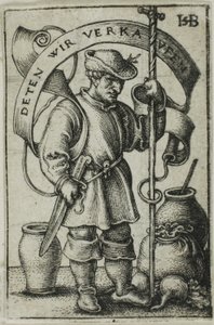 Trhový rolník od Hans Sebald Beham