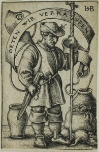 Trhový rolník od Hans Sebald Beham