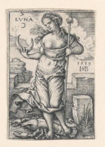 Měsíc, ze Sedmi planet od Hans Sebald Beham