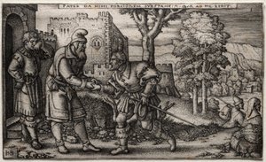 Marnotratný syn od Hans Sebald Beham