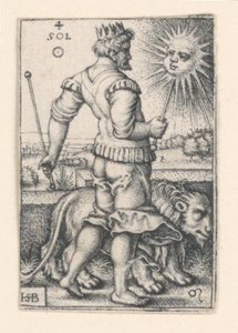 Slunce, ze Sedmi planet od Hans Sebald Beham