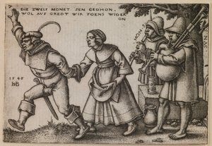 "Konec roku" z cyklu "Selské slavnosti aneb Dvanáct měsíců" od Hans Sebald Beham