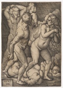 Vyhnání z ráje, 1543 od Hans Sebald Beham