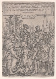 Trajanova spravedlnost od Hans Sebald Beham