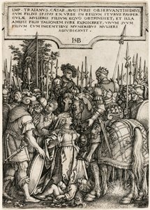 Trajánova spravedlnost od Hans Sebald Beham