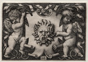 Vignette au Mascaron, 1544. od Hans Sebald Beham