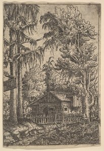 Srub mezi stromy, 1551. od Hans Sebald Lautensack
