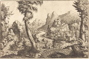 Útěk do Egypta, 1558. od Hans Sebald Lautensack