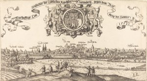 Pohled na Norimberk od východu [střední řez], 1552. od Hans Sebald Lautensack