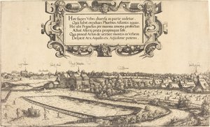 Pohled na Norimberk od západu [levá část], 1552.
