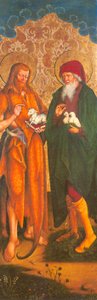 Německy: Johannes der Täufer und Joachim Jan Křtitel a Joachim - Inzigkofen Altar