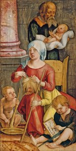 Mary Salome a její rodina, 1515 od Hans Suess Kulmbach
