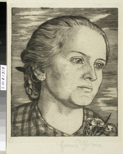 Portrét ženy od Hans Thoma