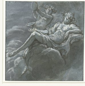 Bakchus s miskou na pití a Sileen od Hans Ulrich Franck