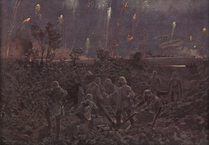 Noční útok (barevné lito) od Hans W. (after) Schmidt