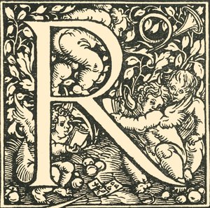 R - An Alphabet od Hanse Weiditze, c1520-1521, 1908. od Hans Weiditz