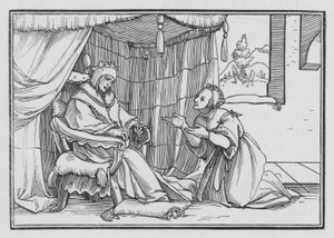 Abishag Cherisheth David, 1 Kings I, 3 od Hans after Holbein the Younger