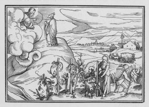 Některé mravní a obřadní zákony přikázané Bohem, Leviticus XIX, 1, 2 od Hans after Holbein the Younger