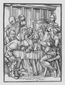 Holbeinův tanec smrti: Opilci od Hans after Holbein the Younger