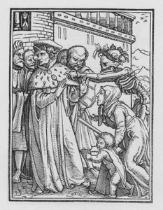 Holbeinův tanec smrti: Vévoda od Hans after Holbein the Younger