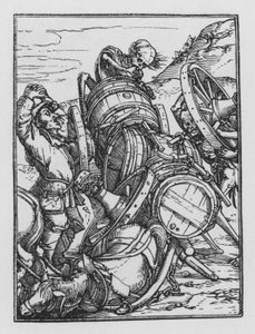 Holbeinův tanec smrti: Vůz od Hans after Holbein the Younger